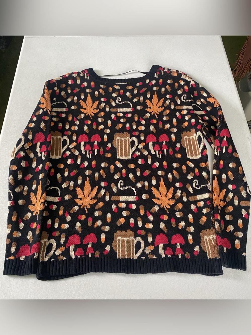 BDG Y2K Party Intarsia Sweater Size XS